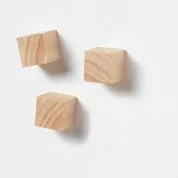 Naga Super Stærk Træ Kube Magnet (3 Stk)