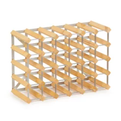 Vinhylde I Fyrretræ, I Farven Lys Eg, Plads Til 30 Flasker Fra Gastro De Luxe