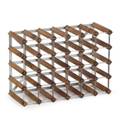 Vinhylde I Fyrretræ, I Farven Mørk Eg, Plads Til 30 Flasker Fra Gastro De Luxe