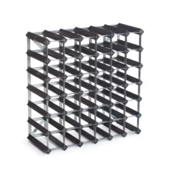 Vinhylde I Fyrretræ, I Farven Sort Ask, Plads Til 42 Flasker Fra Gastro De Luxe