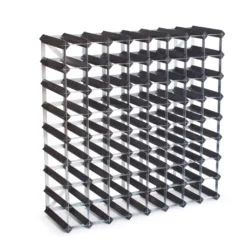 Vinhylde I Fyrretræ, I Farven Sort Ask, Plads Til 72 Flasker Fra Gastro De Luxe