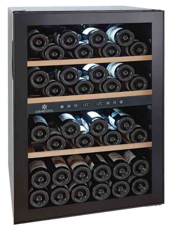 Vinkøleskab 62 Flasker - Cavecool - 2 Zoner - Billede 2
