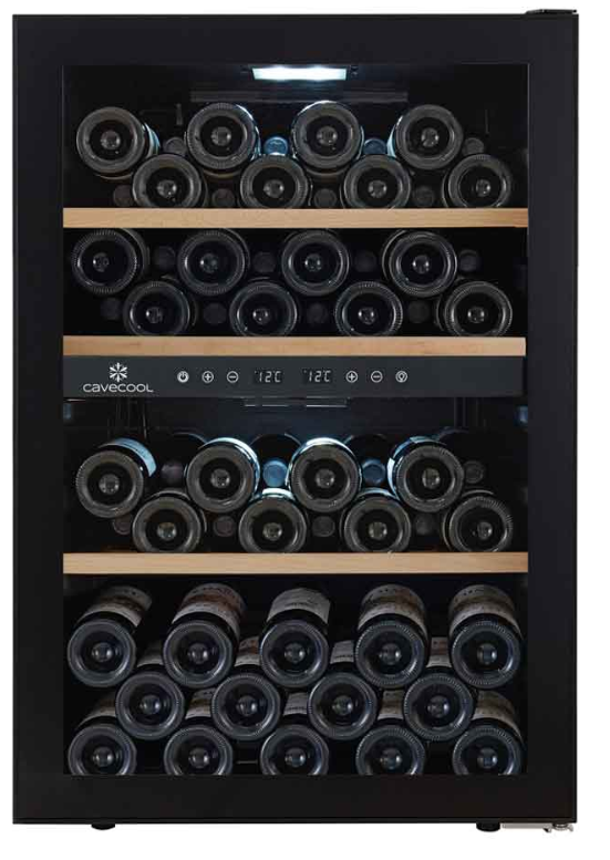 Vinkøleskab 62 Flasker - Cavecool - 2 Zoner